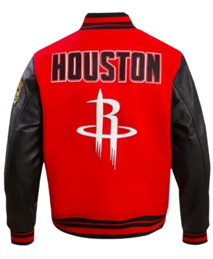 Buy Now Houston Rockets Retro Classic Rib Varsity Jacket For Men And Women