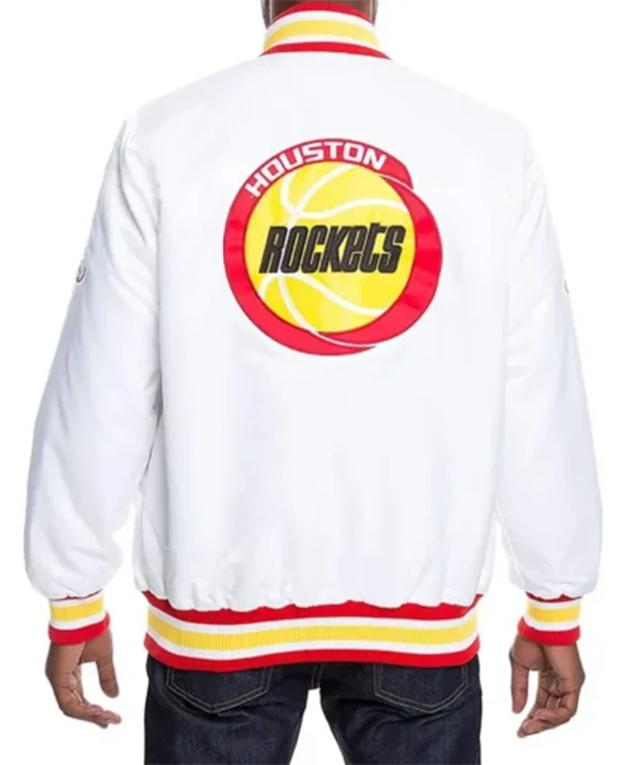 Buy Now Houston Rockets White Varsity Jacket For Men And Women