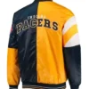 Buy Now Indiana Pacers Starter Yellow And Blue Varsity Jacket For Men And Women