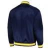 Buy Now Indiana Pacers Throwback Wordmark Navy Blue Varsity Jacket For Men And Women