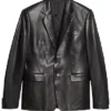 Buy Now Isla Gordon TV Series Running Point Season 01 Kate Hudson Black Leather Blazer For Unisex