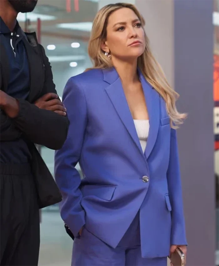 Buy Now Isla Gordon TV Series Running Point Season 01 Kate Hudson Blue Blazer For Unisex