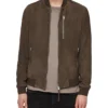 Buy Now J. Eddie Peck The Young And The Restless 2025 Cole Howard Brown Suede Leather Bomber Jacket For Unisex