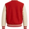Buy Now Jaafar Jackson Movie Michael 2025 Red And White Varsity Jacket