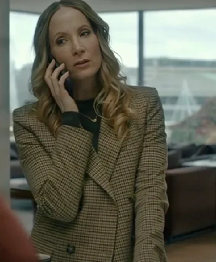 Buy Now Jan Da Souza TV Series MobLand 2025 Joanne Froggatt Plaid Blazer For Unisex