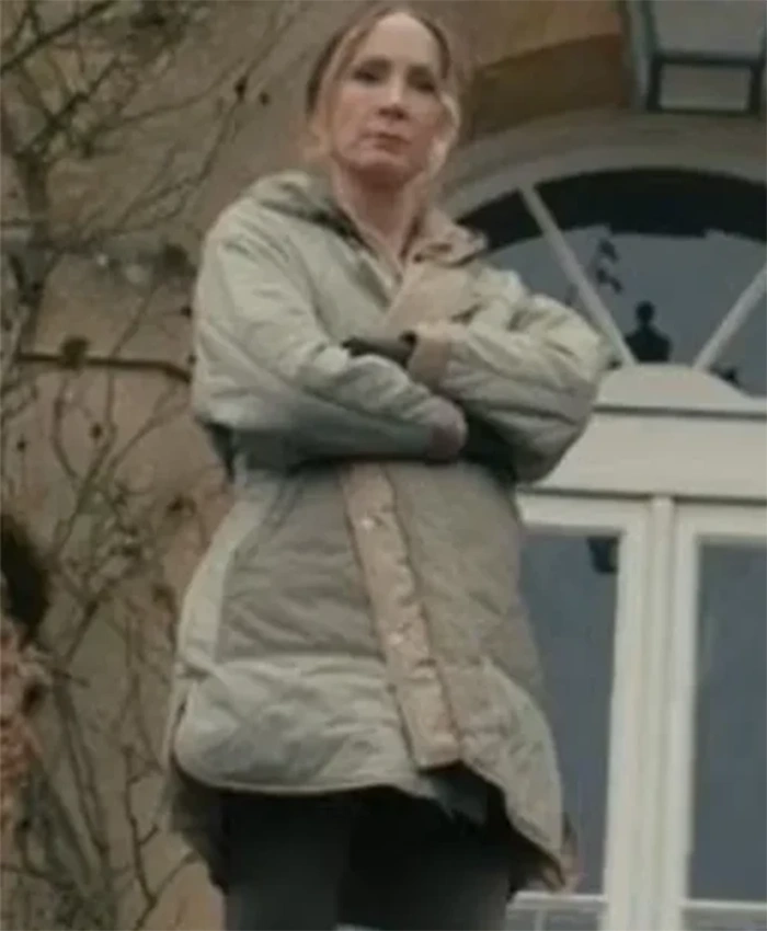 Buy Now Jan Da Souza TV Series MobLand 2025 Joanne Froggatt Quilted Hooded Coat For Unisex
