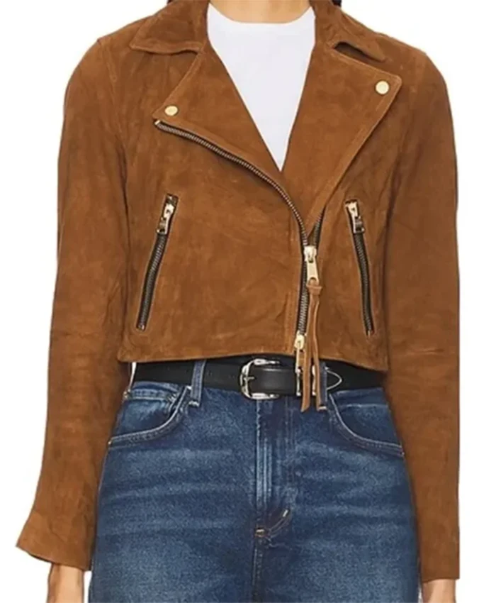 Buy Now Javicia Leslie TV Series High Potential Season 01 Daphne Brown Suede Leather Jacket For Unisex