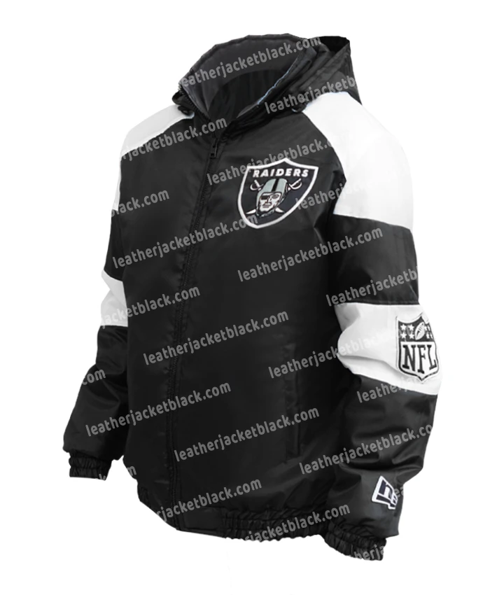 Buy Now Jayce Las Vegas Raiders Black Puffer Hooded Jacket