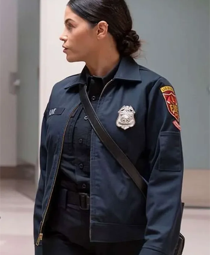 Buy Now Jenna Dewan TV Series The Rookie Season 07 Bailey Nune Blue Uniform Cotton Jacket For Unisex