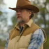Buy Now Josh Duhamel TV Series Ransom Canyon 2025 Staten Kirkland Beige And Brown Puffer Vest For Unisex