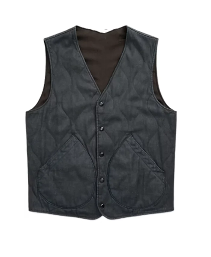 Buy Now Josh Duhamel TV Series Ransom Canyon 2025 Staten Kirkland Dark Grey Denim Vest For Unisex
