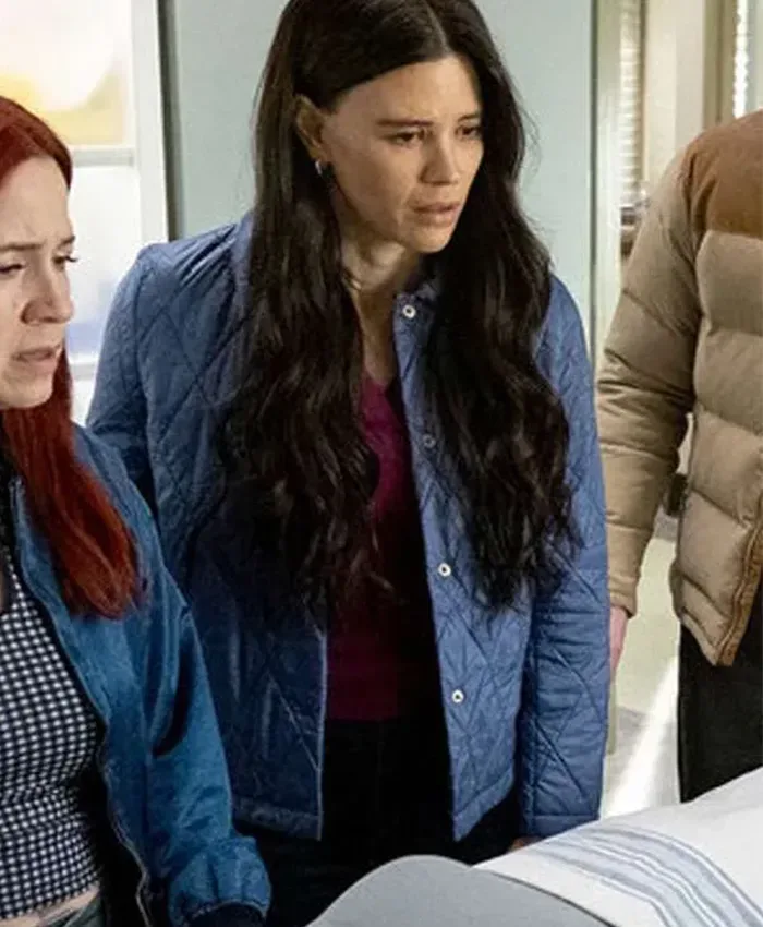 Buy Now Kate Hawthorne TV Series Resident Alien Season 04 Meredith Garretson Blue Quilted Jacket For Unisex