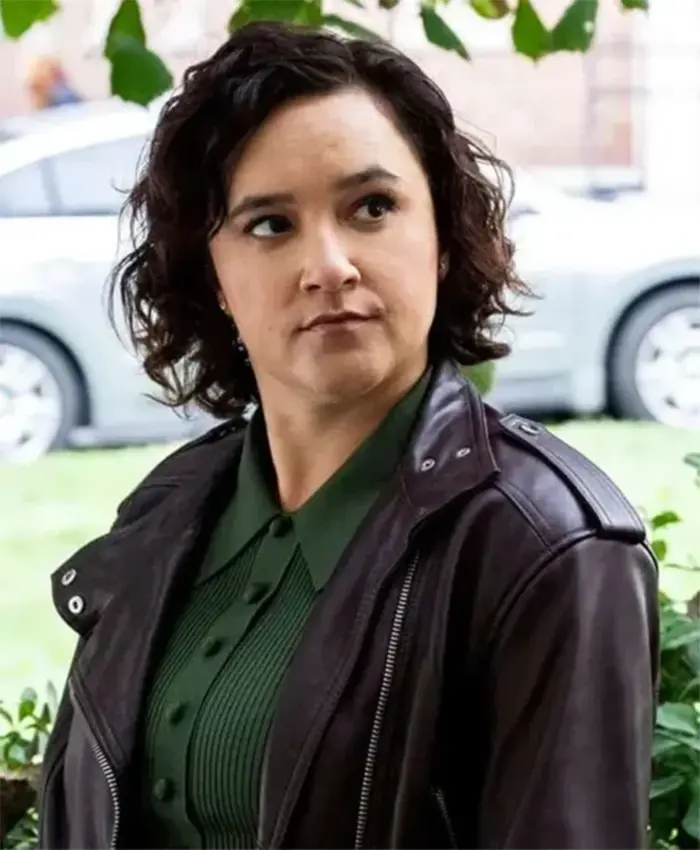 Buy Now Keisha Castle Hughes TV Series FBI Most Wanted Season 06 Hana Gibson Dark Purple Leather Jacket For Unisex