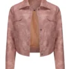 Buy Now Keisha Castle Hughes TV Series FBI Most Wanted Season 06 Hana Gibson Pink Suede Jacket For Unisex