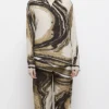 Buy Now Kimberlin Brown General Hospital 2025 Sheila Carter Silk Marble Print Night Suit For Unisex