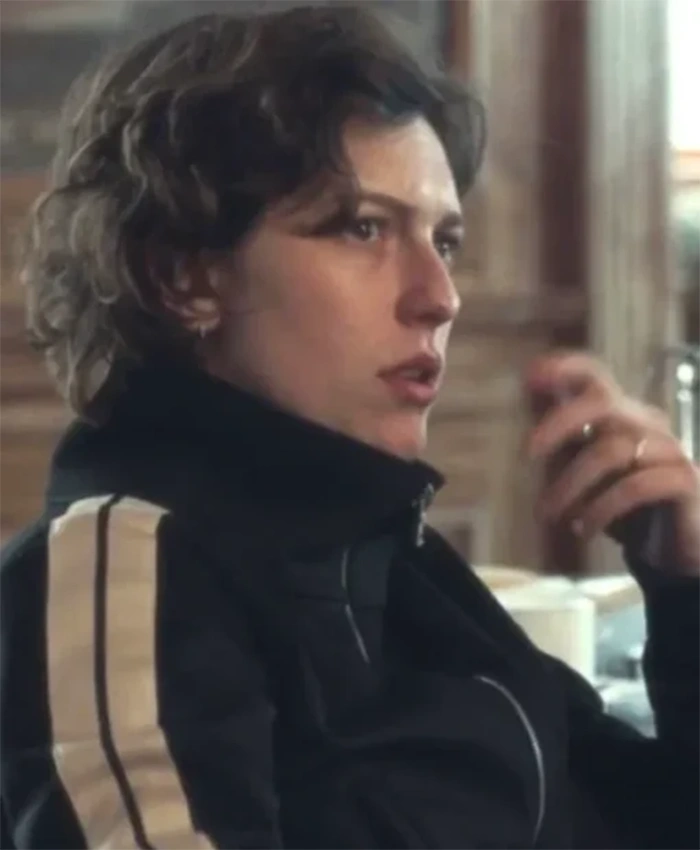 Buy Now King Princess TV Series Nine Perfect Strangers Season 02 Tina Black Track Jacket For Unisex