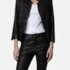 Buy Now Kirsten Storms TV Series General Hospital 2025 Maxie Jones Black Leather Jacket