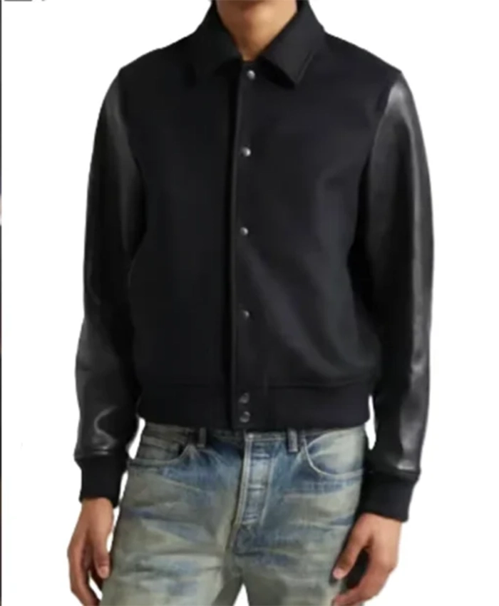 Buy Now Kyle Schmid TV Series NCIS Origins Season 01 Mike Francis Black Varsity Jacket For Unisex