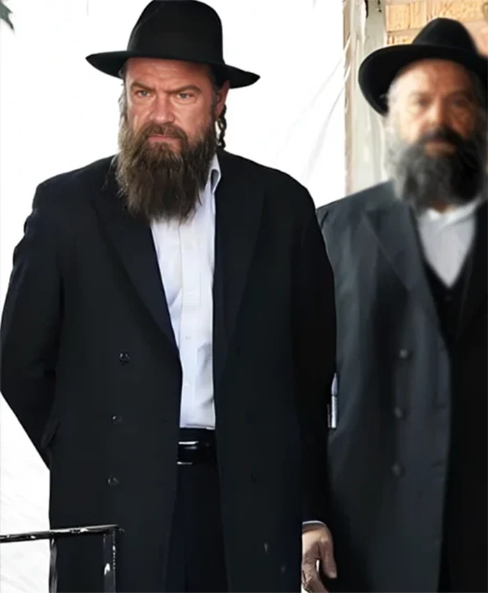 Alternative view of Caught Stealing 2025 Liev Schreiber Long Coat