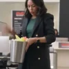 Buy Now Liv Movie Return To Office 2025 Janel Parrish Black Blazer For Unisex