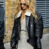 Buy Now London Fashion Week Kerry Condon Black Leather Jacket For Sale