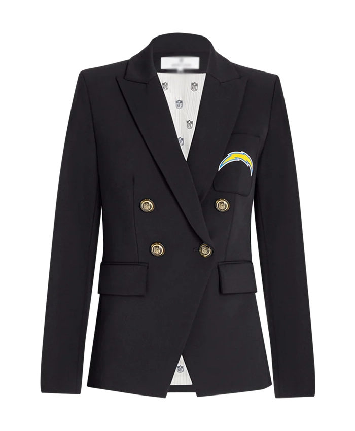 Alternative view of Los Angeles Chargers Dickey Black Blazer
