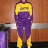 Buy Now Los Angeles Lakers Nike Showtime Purple And Yellow Tracksuit For Unisex