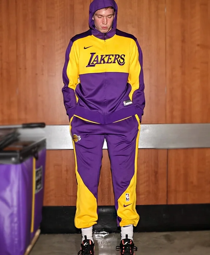 Buy Now Los Angeles Lakers Nike Showtime Purple And Yellow Tracksuit For Unisex