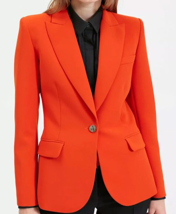 Buy Now Lucky 13 Season 01 Gina Rodriguez Orange Blazer For Men And Women