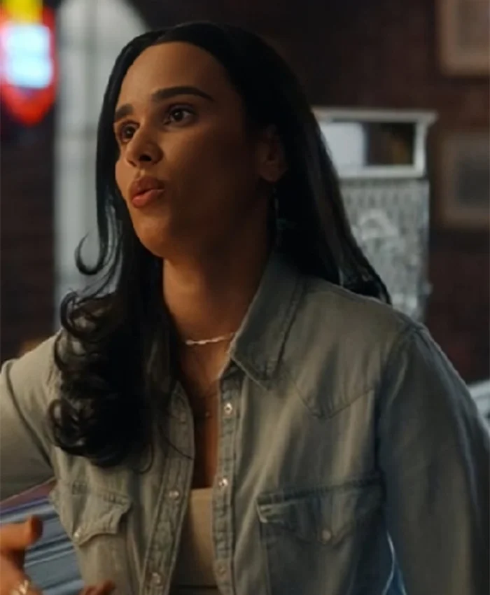 Buy Now Marianly Tejada TV Series Ransom Canyon Season 01 Ellie Catawnee Denim Shacket For Unisex