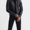 Buy Now Martin Richardson TV Series Beyond The Gates 2025 Brandon Claybon Black Zipper Leather Jacket For Unisex