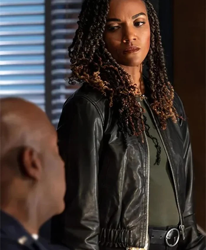 Buy Now Mekia Cox TV Series The Rookie Season 07 Nyla Harper Black Leather Jacket For Unisex