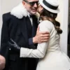 Buy Now Met Gala 2025 Jeff Goldblum Black Fur Collar Trench Coat For Men And Women