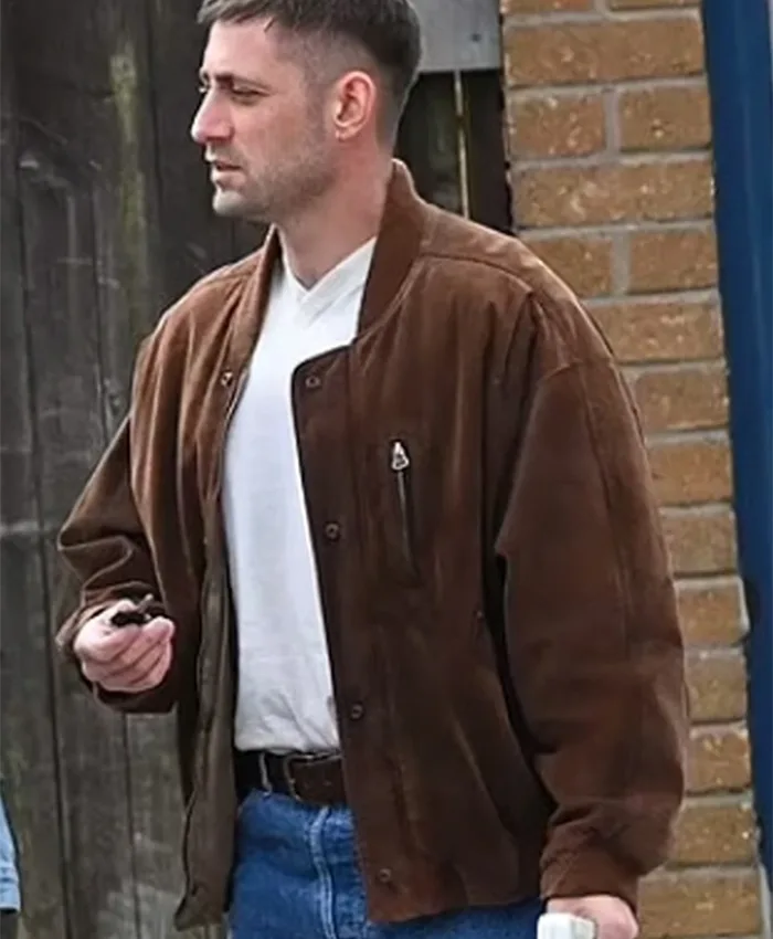 Buy Now Michael Socha TV Series Toxic Town 2025 Peter Brown Suede Leather Jacket For Unisex