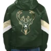 Buy Now Milwaukee Bucks Force Play Ii Half Zip Green Hooded Jacket For Men And Women