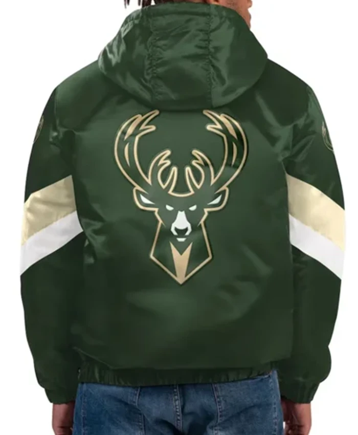 Buy Now Milwaukee Bucks Force Play Ii Half Zip Green Hooded Jacket For Men And Women