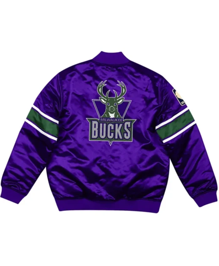 Buy Now Milwaukee Bucks Heavyweight Purple Bomber Jacket For Men And Women