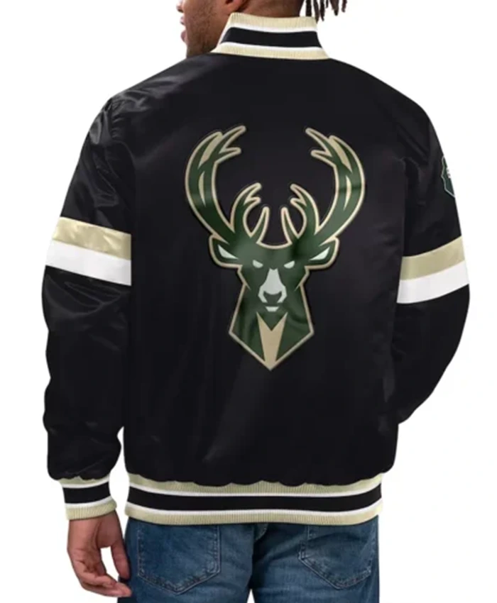 Buy Now Milwaukee Bucks Home Game Black Varsity Jacket For Men And Women