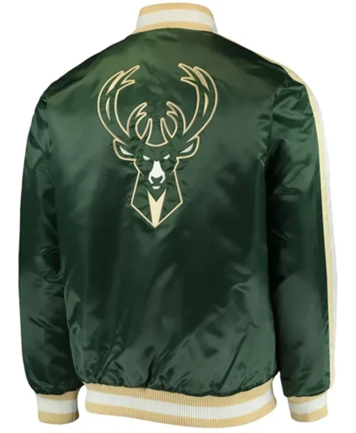 Buy Now Milwaukee Bucks The Offensive Green Varsity Jacket For Men And Women