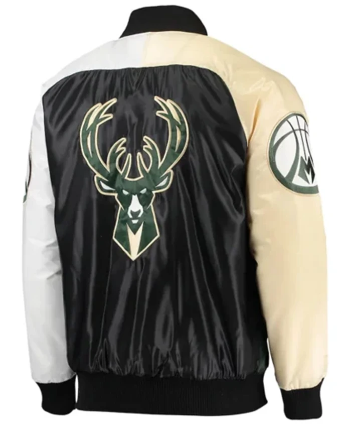 Buy Now Milwaukee Bucks Tricolor Remix Multicolor Varsity Jacket For Unisex