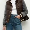 Buy Now Missy Peregrym TV Series FBI Season 07 Maggie Bell Brown And Grey Puffer Jacket For Unisex