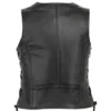 Buy Now Motorcycle Black Biker Genuine Leather Vest For Men And Women