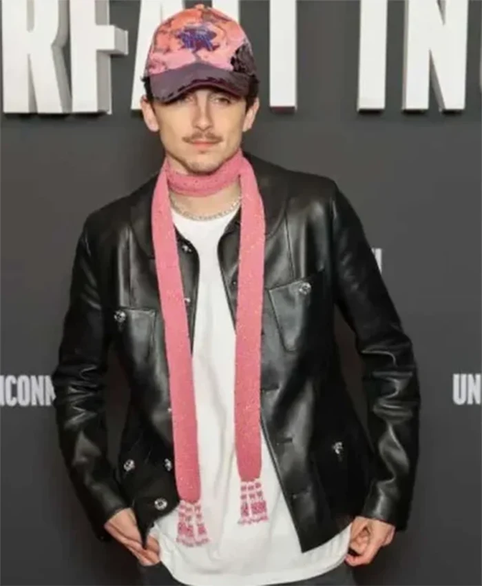 Buy Now Movie A Complete Unknown Paris Premiere Timothee Chalamet Black Leather Jacket For Unisex