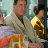 Buy Now Movie Rental Family 2025 Brendan Fraser Cream Corduroy Coat For Unisex