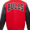 Buy Now NBA Chicago Bulls Classic Black And Red Varsity Jacket For Men And Women
