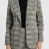 Buy Now Naomi Hamilton TV Series Beyond The Gates 2025 Arielle Prepetit Grey Plaid Blazer For Unisex