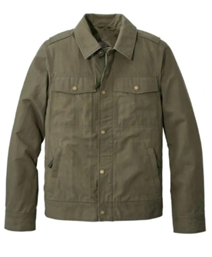 Buy Now Nathan Fillion TV Series The Rookie Season 07 John Nolan Olive Green Cotton Jacket For Unisex