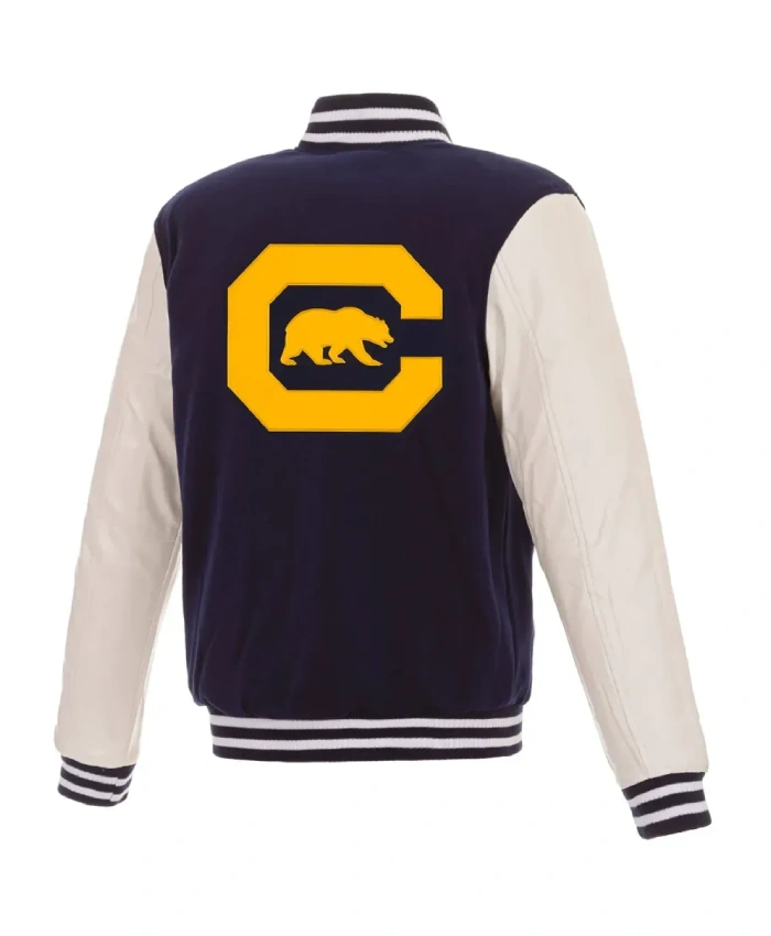 California Navy/White Golden Bears Varsity Jacket - Image 2