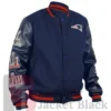 Buy Now New England Patriots 6X Super Bowl Champions Navy Blue Varsity Jacket Unisex