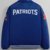 Buy Now New England Patriots Action Royal Blue Varsity Jacket For Men And Women
